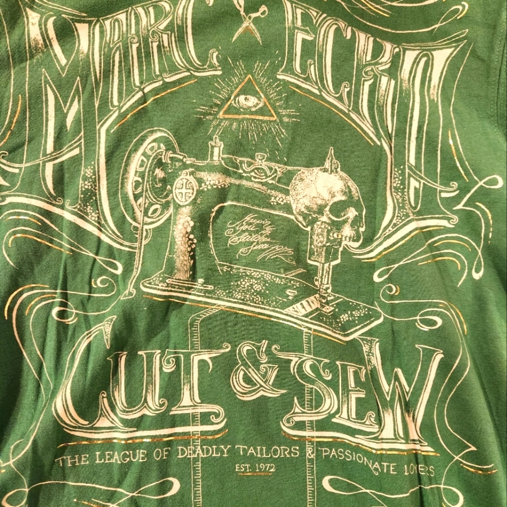 Marc Ecko Green Graphic Men's Shirt